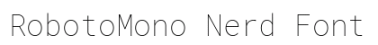 RobotoMono Nerd Font Regular Preview