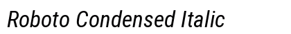 Roboto Condensed Italic Preview