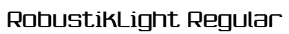 RobustikLight Regular Font Preview