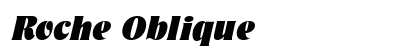 Roche Oblique font free download