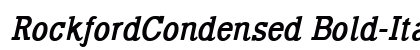 RockfordCondensed Bold-Italic preview RockfordCondensed Bold-Italic preview