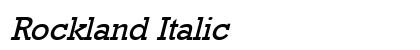 Rockland Italic Preview