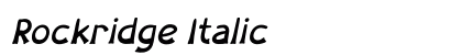Rockridge Italic Preview