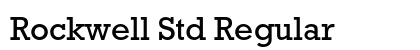Rockwell Std Regular font free download