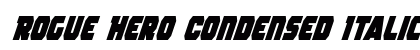 Rogue Hero Condensed Italic Condensed Italic Font Preview