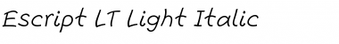 Escript LT Light Font