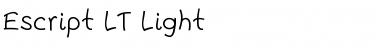 Escript LT Light Regular