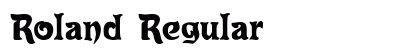 Roland Regular font free download