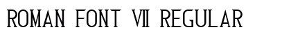 Roman Font 7 Regular font free download