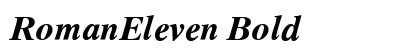 RomanEleven Bold font free download