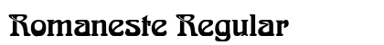 Romaneste Regular Font Preview