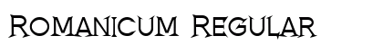 Romanicum Regular Font Preview