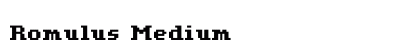 Romulus Medium font free download