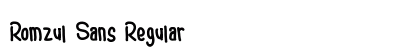 Romzul Sans Regular preview