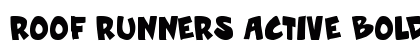 Roof runners active Bold Font Preview