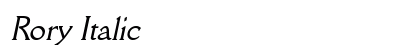 Rory Italic Preview
