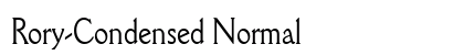 Rory-Condensed Normal font free download
