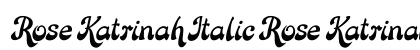 Rose Katrinah Italic Rose Katrinah Italic preview