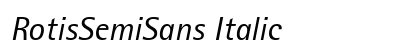 RotisSemiSans Italic Preview