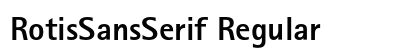 RotisSansSerif Regular font free download