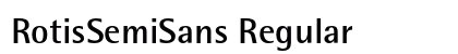 RotisSemiSans Regular Preview