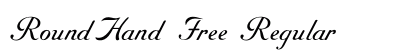 RoundHand Free Regular Preview
