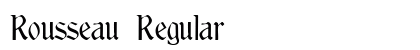 Rousseau Regular font free download