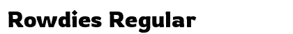 Rowdies Regular preview