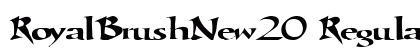RoyalBrushNew20 Regular font free download