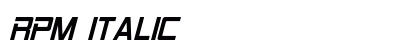 RPM Italic Font Preview