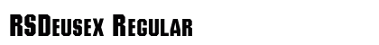 RSDeusex Regular font free download