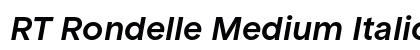RT Rondelle Medium Italic Preview