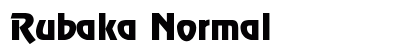 Rubaka Normal Font Preview