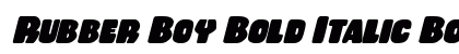 Rubber Boy Bold Italic Bold Italic font free download