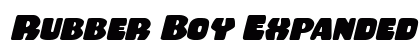 Rubber Boy Expanded Italic Expanded Italic font free download