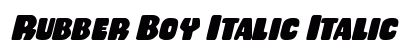 Rubber Boy Italic Preview