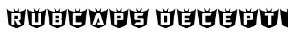 RubCaps Decepticon Regular font free download
