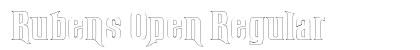 Rubens Open Regular Font Preview