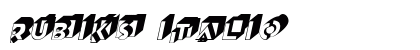 Rubiks Italic font free download