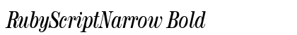 RubyScriptNarrow Bold font free download