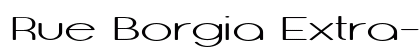 Rue Borgia Extra-expanded Bold Preview