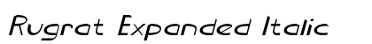 Rugrat Expanded Italic Preview