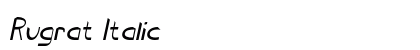Rugrat Italic Preview