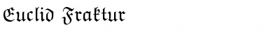 Euclid Fraktur Regular Font