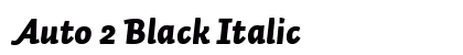 Auto 2 Black Italic Preview