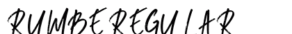 RUMBE Regular font free download