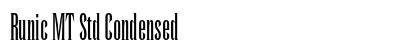 Runic MT Std Condensed Font Runic MT Std Condensed Font Preview