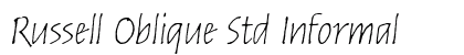 Russell Oblique Std Informal font free download