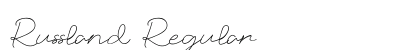 Russland Regular Font Preview