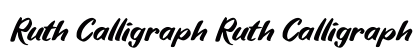 Ruth Calligraph Ruth Calligraph preview Ruth Calligraph Ruth Calligraph preview